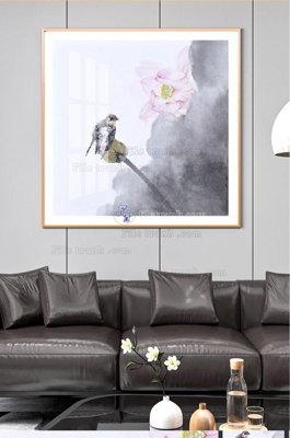 File tranh File tranh hiện đại pha lê gương KF100568 (gốc) chủ đề thiên nhiên