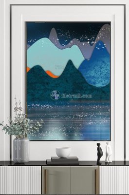 File gốc File tranh hiện đại pha lê gương KF100653 (cho in UV) siêu nét