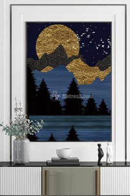 File tranh File tranh hiện đại pha lê gương KF100654 (bản gốc) in canvas