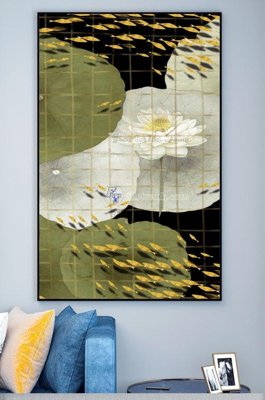 File PSD in ấn File tranh hiện đại pha lê gương KF100664 (chất lượng cao)