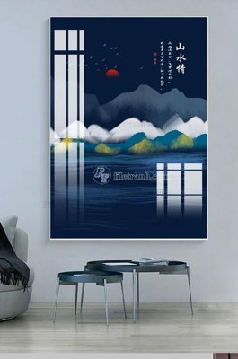 Tải file PSD File tranh hiện đại pha lê gương KF100684 (nguyên layer) để in