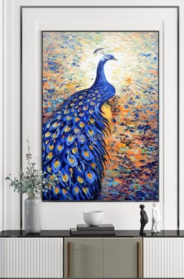 File tranh File tranh hiện đại pha lê gương KF100702 (file gốc) chủ đề phong thủy