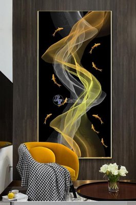 File gốc File tranh hiện đại pha lê gương KF100727 (chuẩn màu) cho in offset