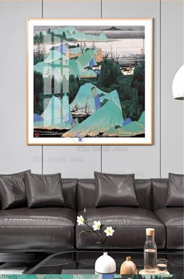 File in ấn File tranh hiện đại pha lê gương KF100822 (bản gốc) sắc nét