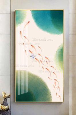 File tranh File tranh hiện đại pha lê gương KF100906 (bản gốc) in lụa dán tường
