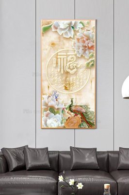 File gốc File tranh hiện đại pha lê gương KF100908 (cho in ấn) độc quyền