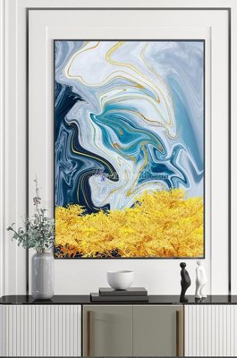 Tải file File tranh hiện đại pha lê gương KF101115 (gốc) chủ đề phong thủy