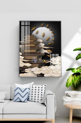 File gốc File tranh hiện đại pha lê gương KF101131 (phong cách) châu Âu