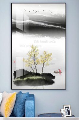 File tranh gốc File tranh hiện đại pha lê gương KF101237 chủ đề hiện đại