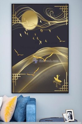 File gốc File tranh hiện đại pha lê gương KF101251 (in mica) làm quà tặng