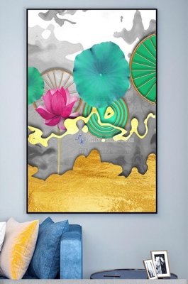 File tranh File tranh hiện đại pha lê gương KF101253 (bản gốc) in lụa 3D