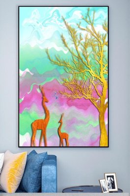 Download file File tranh hiện đại pha lê gương KF101263 (gốc) in mica bàn thờ