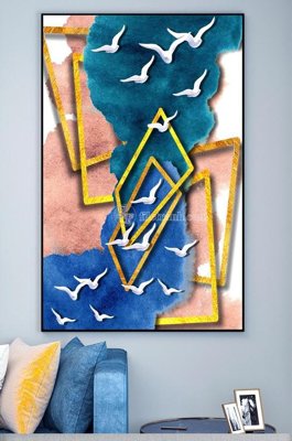 Download file gốc File tranh hiện đại pha lê gương KF101264 (in mica) trang trí