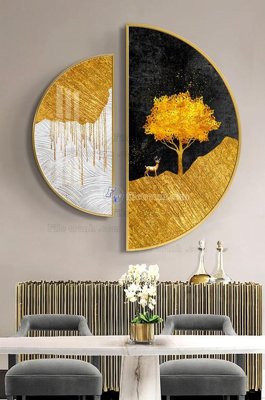 File in trần File tranh hiện đại pha lê gương KF101292 (bản gốc) đại dương