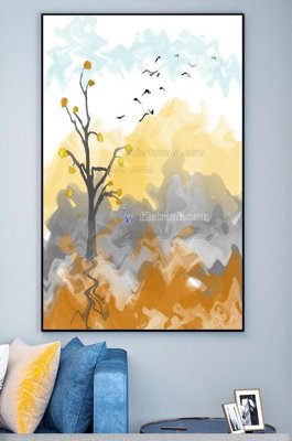 File gốc File tranh hiện đại pha lê gương KF101305 cho in ấn và thiết kế