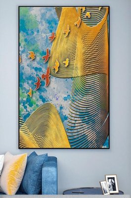 File tranh PSD File tranh hiện đại pha lê gương KF101312 chất lượng cao