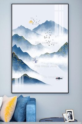 File tranh File tranh hiện đại pha lê gương KF101345 (bản gốc) trang trí văn phòng