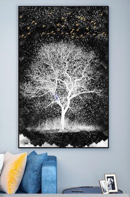 File tranh PSD File tranh hiện đại pha lê gương KF101347 chất lượng cao