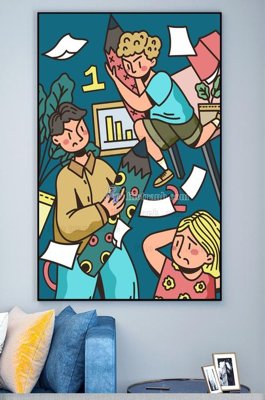 File tranh File tranh hiện đại pha lê gương KF101380 (gốc) chủ đề trẻ em