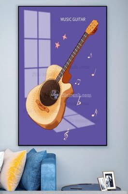 File gốc File tranh hiện đại pha lê gương KF101419 (in lụa) trang trí tường