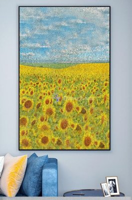 File tranh PSD File tranh hiện đại pha lê gương KF101429 chất lượng cao