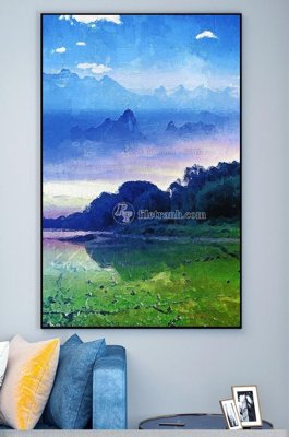 File tranh File tranh hiện đại pha lê gương KF101434 (bản gốc) treo phòng ăn