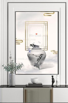 File tranh File tranh hiện đại pha lê gương KF101444 (gốc) chủ đề tĩnh vật