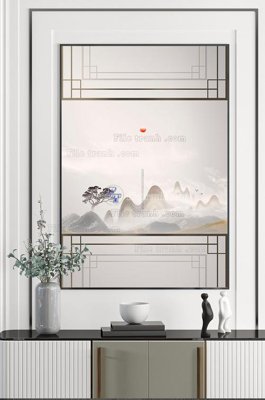 Chi tiết file gốc File tranh hiện đại pha lê gương KF101445 (cho in tráng gương)