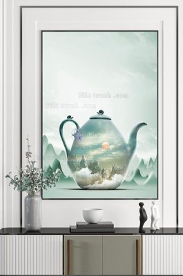 File gốc File tranh hiện đại pha lê gương KF101448 (vector) cho in ấn