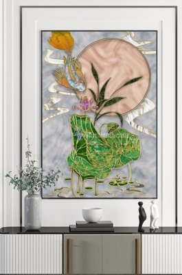 Tải file File tranh hiện đại pha lê gương KF101454 (gốc) in nhanh