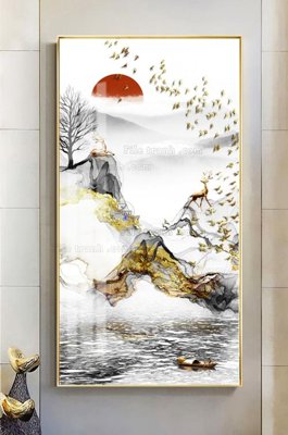 File PSD File tranh hiện đại pha lê gương KF101463 (bản gốc) dễ dàng edit