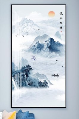 File tranh File tranh hiện đại pha lê gương KF101503 (gốc) chủ đề con người