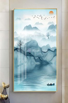 File gốc File tranh hiện đại pha lê gương KF101551 (AI/EPS) cho in ấn