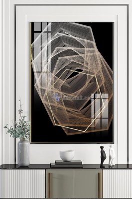File tranh File tranh hiện đại pha lê gương KF101576 (gốc) in vải canvas