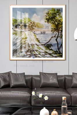 Tải file File tranh hiện đại pha lê gương KF101595 (gốc) chủ đề tâm linh