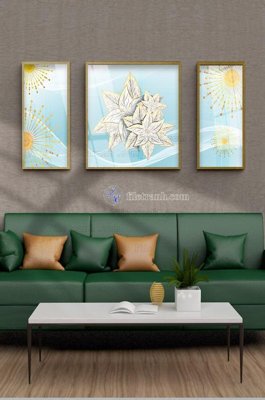 File tranh File tranh hiện đại pha lê gương KF101602 (gốc) chủ đề trừu tượng