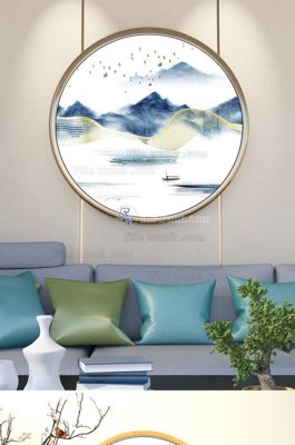 Download file tranh PSD File tranh hiện đại pha lê gương KF101665 để chỉnh sửa