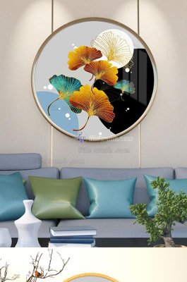 Ảnh mô tả file gốc in mica File tranh hiện đại pha lê gương KF101689