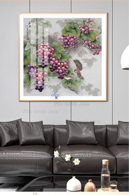 File gốc File tranh hiện đại pha lê gương KF101705 (chuẩn CMYK) cho nhà in