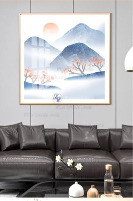 Ảnh gốc File tranh hiện đại pha lê gương KF101707 (nét căng) in mica