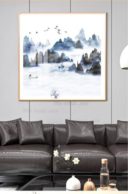 File gốc File tranh hiện đại pha lê gương KF101711 (in ấn) màu sắc trung thực