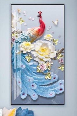 File gốc File tranh hiện đại pha lê gương KF101720 cho in ấn và thiết kế