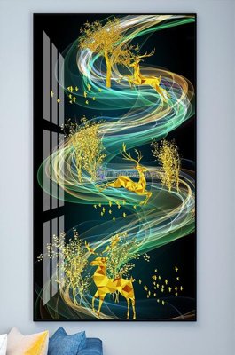 File gốc File tranh hiện đại pha lê gương KF101721 (in mica) làm bảng hiệu