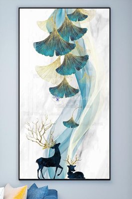 Tải file File tranh hiện đại pha lê gương KF101758 (gốc) chủ đề tâm linh