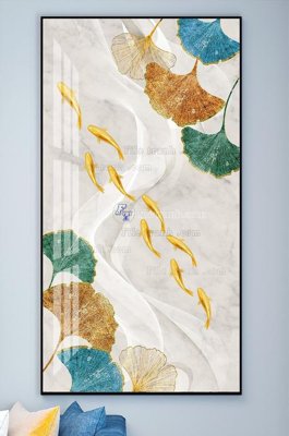 Hình ảnh file gốc File tranh hiện đại pha lê gương KF101776 cho in UV