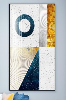 File gốc File tranh hiện đại pha lê gương KF101809 (in lụa) tranh mã đáo