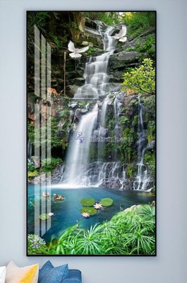 File ảnh File tranh hiện đại pha lê gương KF101821 (gốc) in standee