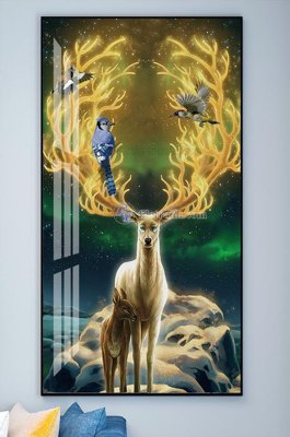 Tải file File tranh hiện đại pha lê gương KF101849 (gốc) in tranh tráng gương