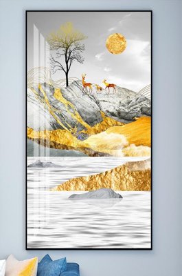 File gốc File tranh hiện đại pha lê gương KF101855 (PNG) trong suốt (transparent)