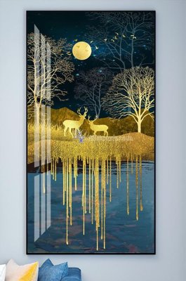 File gốc File tranh hiện đại pha lê gương KF101883 (PNG) không nền chất lượng